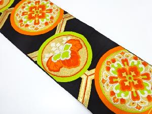 アンティーク　丸紋に菱華紋織り出し袋帯（材料）